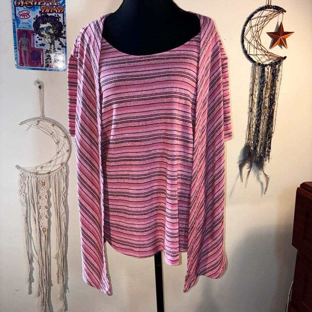 Striped Pink Women's Blouse
